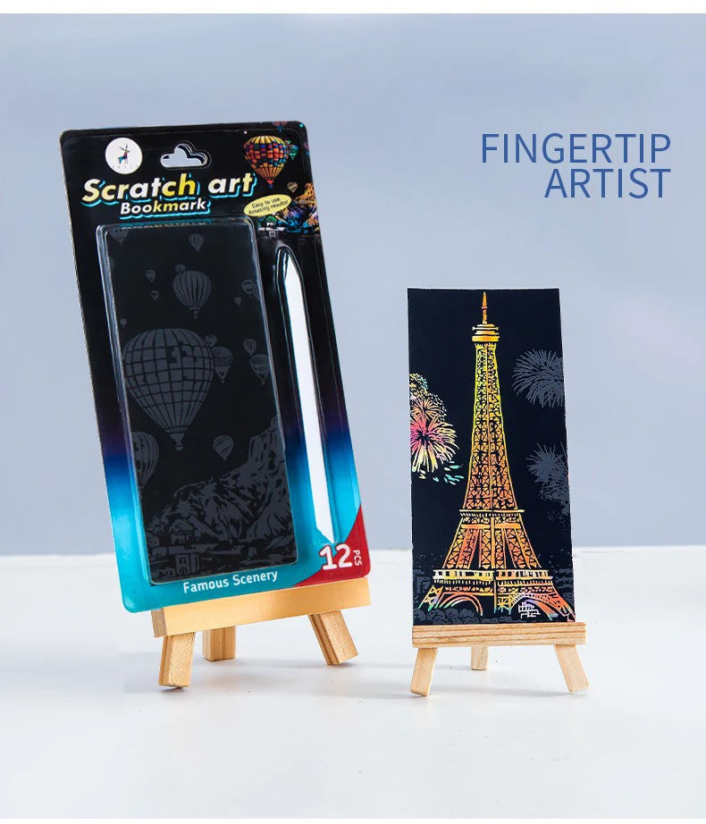 CowLost | product_id-12-piece-diy-scratch-painting-set-featuring-world-famous-architectural-night-scenes |16