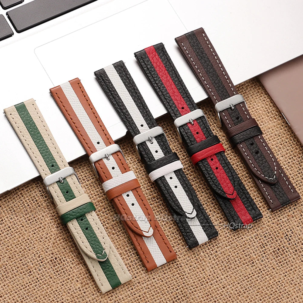 CowLost | product_id-cowhide-leather-quick-release-waterproof-watch-strap-for-huawei-20mm-22mm-unisex-sport-wristband |2