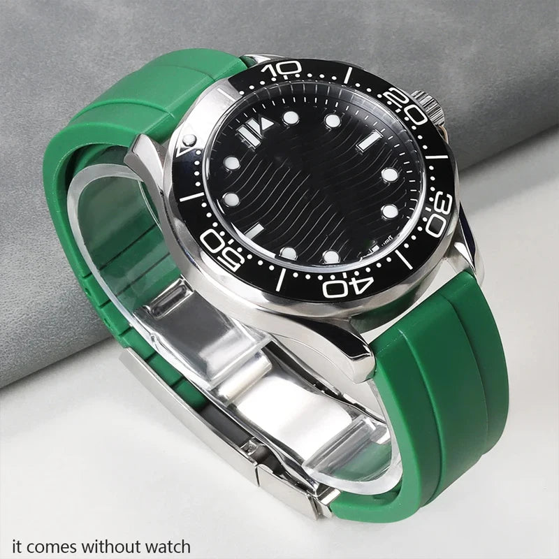 CowLost | bracelets-product_id-20mm-silicone-waterproof-replacement-strap-for-rolex-watch-unisex-rubber-band |6