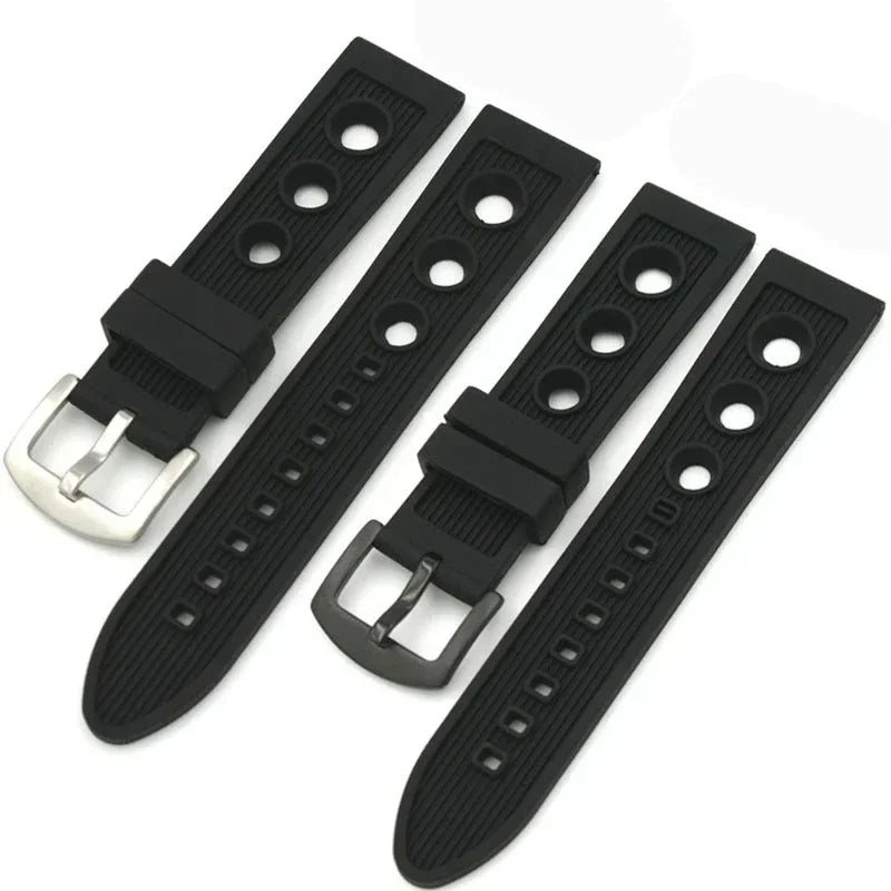 CowLost | product_id-22mm-waterproof-breathable-silicone-wrist-strap-for-rolex-and-seiko-watches |4