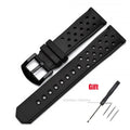 CowLost | black-silicone-wristband-for-tag-heuer-for-racing-f1-waz2113-waterproof-bracelet-22mm-diving-watchband-breathable-replacement |19