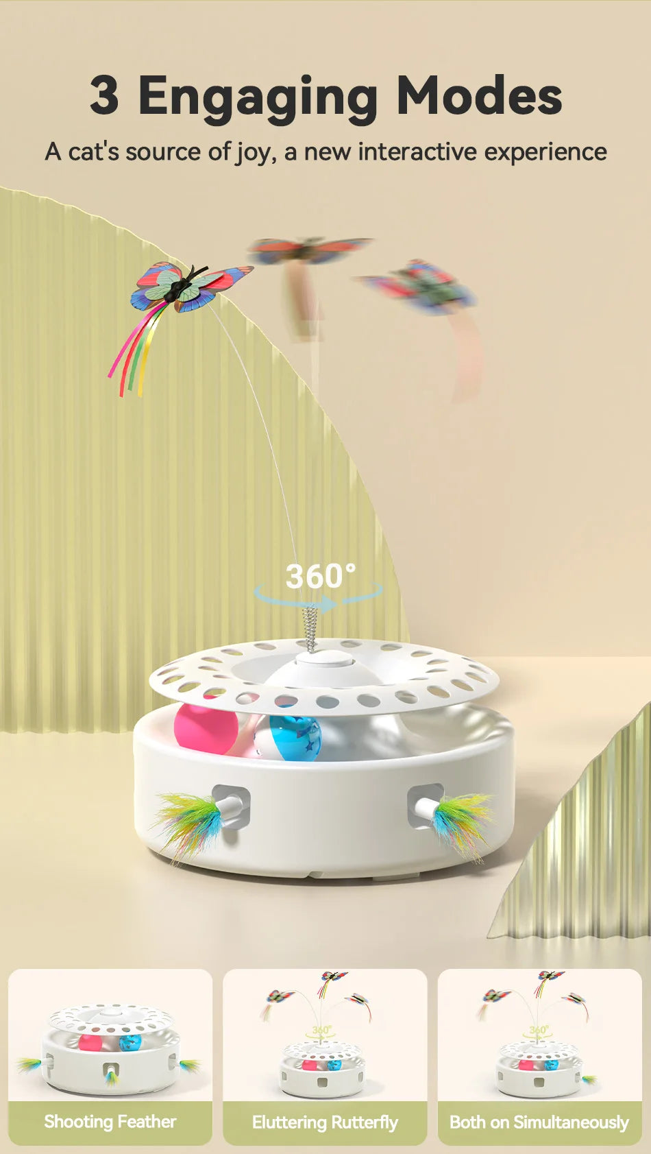 CowLost | cat-treats-rojeco-automatic-smart-cat-toy-3-in-1-interactive-set |10
