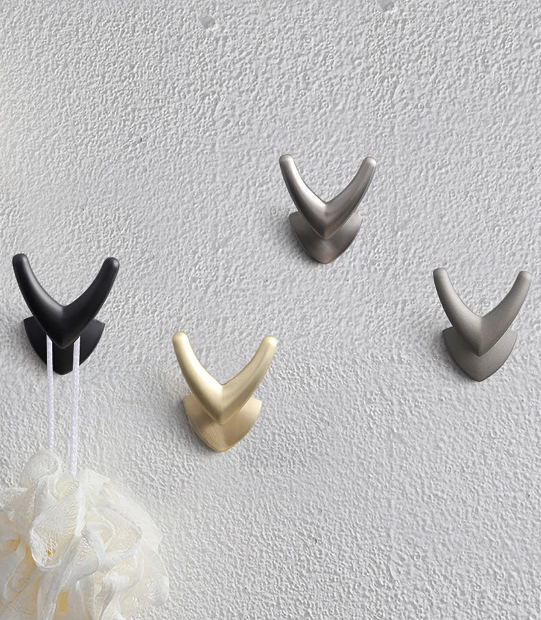 CowLost | modern-minimalist-zinc-alloy-black-clothes-hook-furniture |10