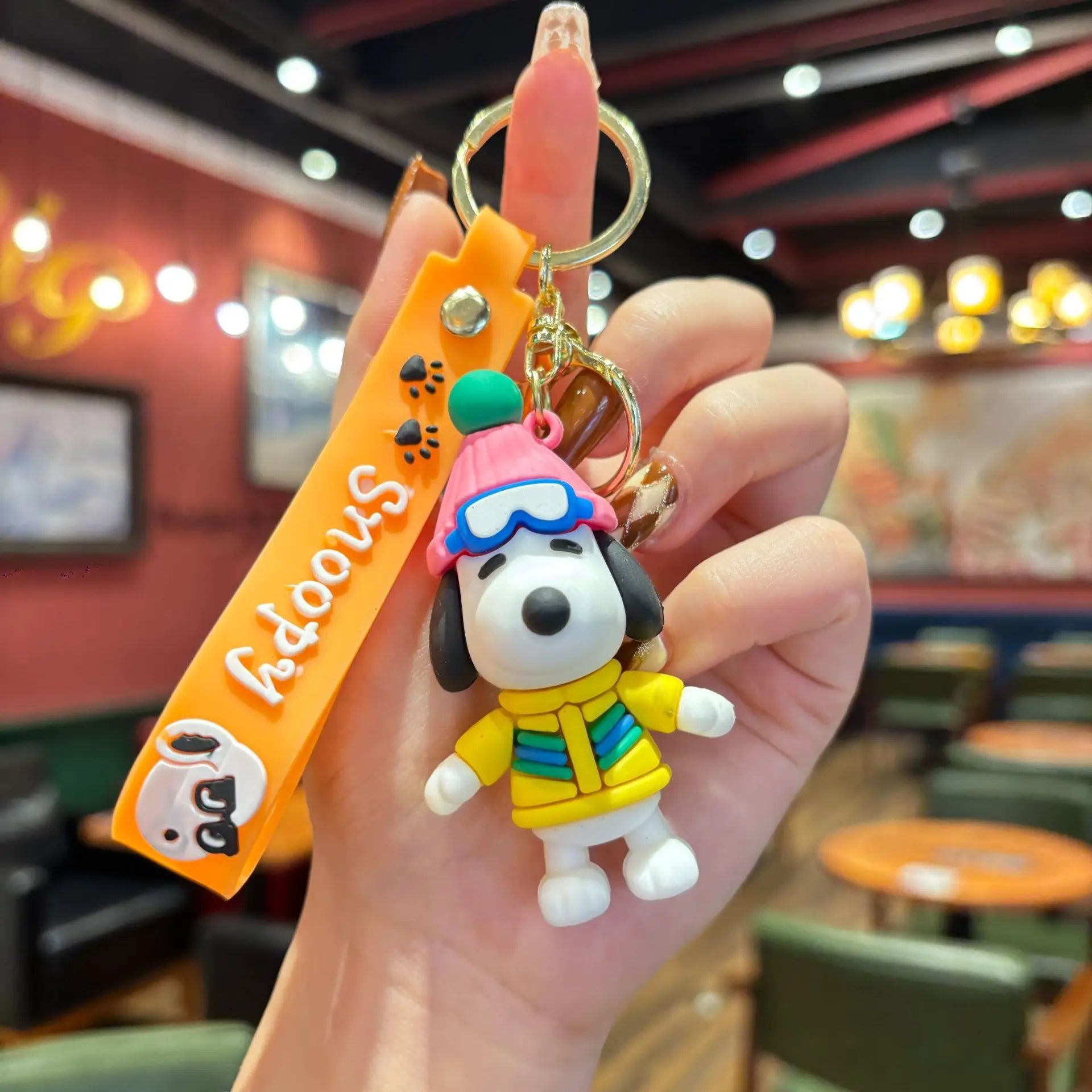 CowLost | product_id-2026-silicone-snoopy-keychain-car-backpack-ornament-birthday-gift |10