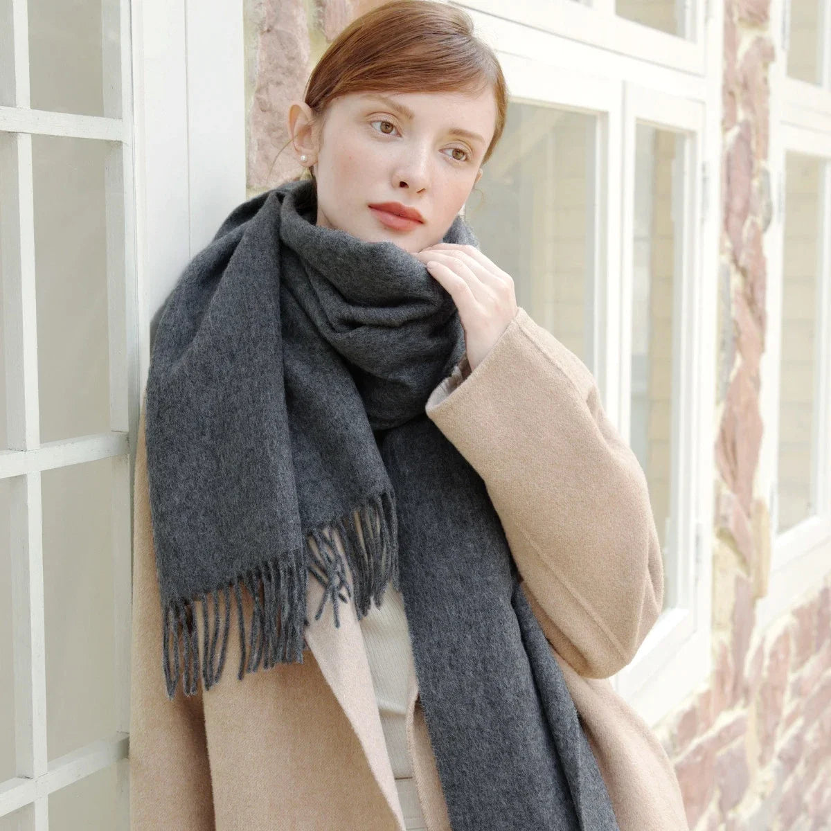 CowLost | wool-scarf-women-thick-cashmere-winter-scars |33