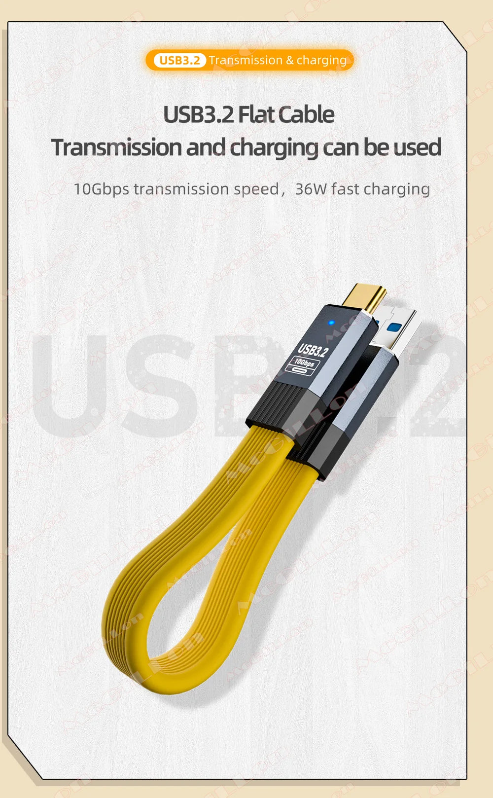 CowLost | product_id-usb-3-2-10gbps-usb-a-to-usb-c-cable-3a-36w-qc3-0-fast-charging-for-samsung-nvme-android |3