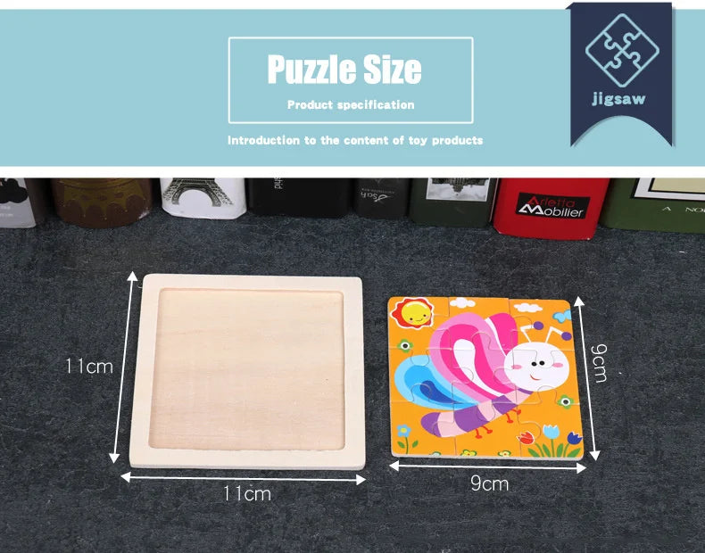 CowLost | fencing-barriers-3d-wooden-baby-puzzle-toy-11x11cm-educational-montessori |10