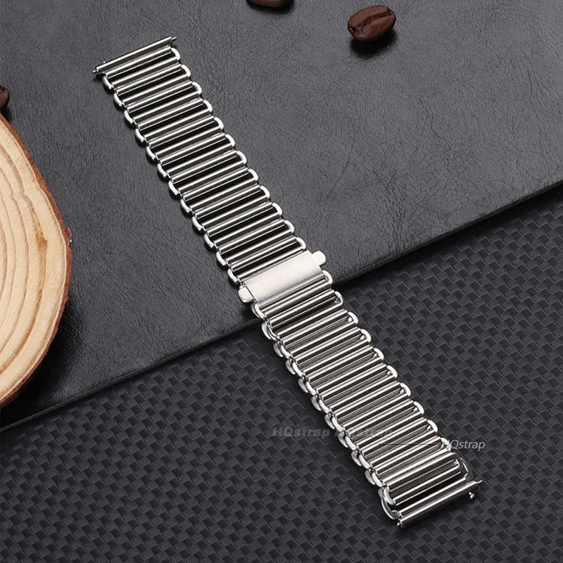 20mm 22mm Stainless Steel Bonklip Watchband Quick Release Universal Strap