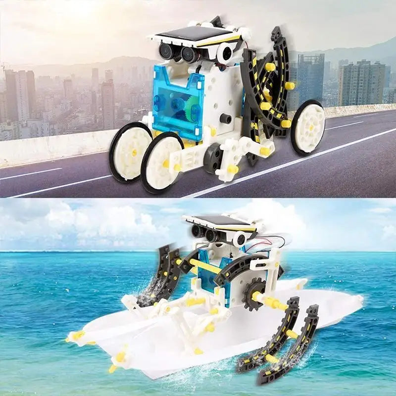 13-in-1 Solar Powered Robot Science Kit DIY Educational Building Blocks Toy for Kids