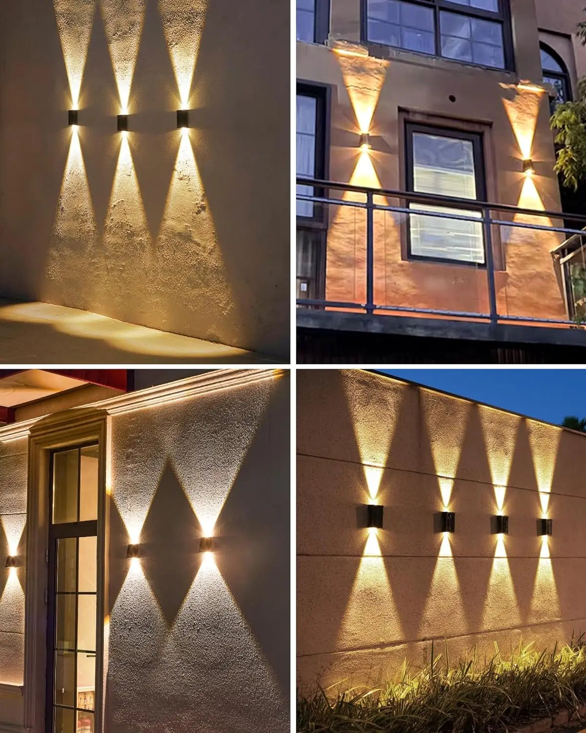 CowLost | product_id-2-led-solar-waterproof-outdoor-wall-lamps-up-down-lighting-for-garden-balcony-street-villa |4