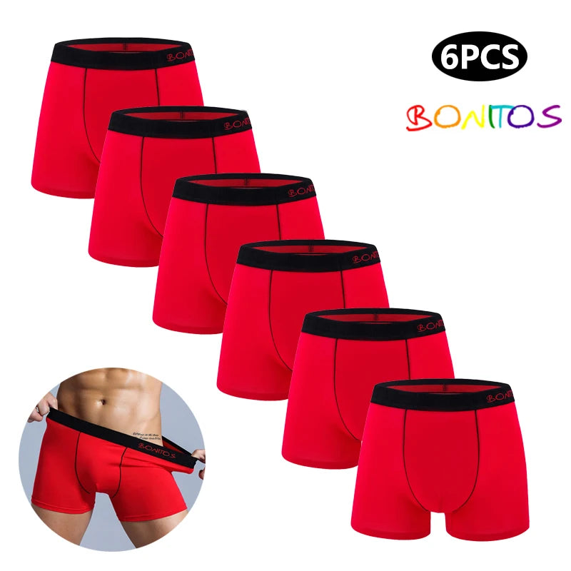CowLost | 6pcs-white-men-panties-cotton-boxers |7