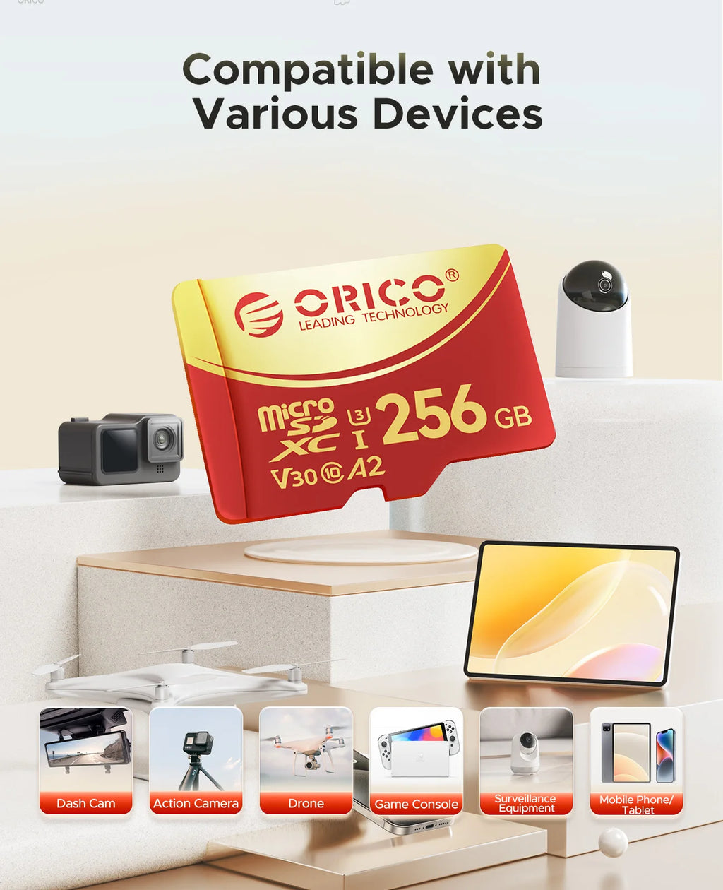CowLost | orico-2-packs-microsdxc-uhs-i-memory-card-100mb-s-4k-uhd-recoding |6
