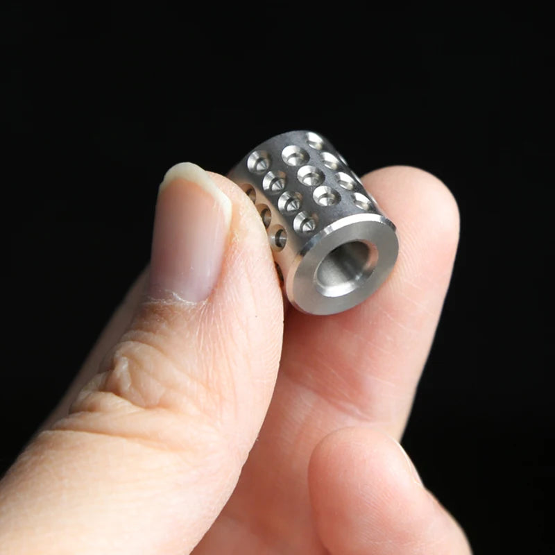 CowLost | product_id-stainless-steel-cylinder-pendant-with-paracord-rope-edc-stress-reliever-for-adults |2