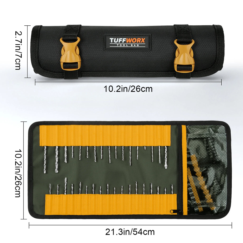 CowLost | 1tool-roll-up-bag-gifts-for-men-dad-husband-him-fathers-day-portable-foldable-tools-storage-for-men-heavy-duty-tool-organizer |12