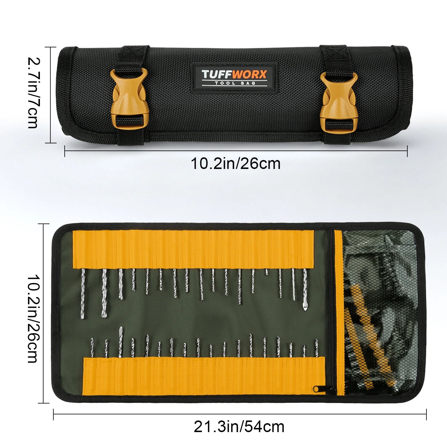 CowLost | 1tool-roll-up-bag-gifts-for-men-dad-husband-him-fathers-day-portable-foldable-tools-storage-for-men-heavy-duty-tool-organizer |12