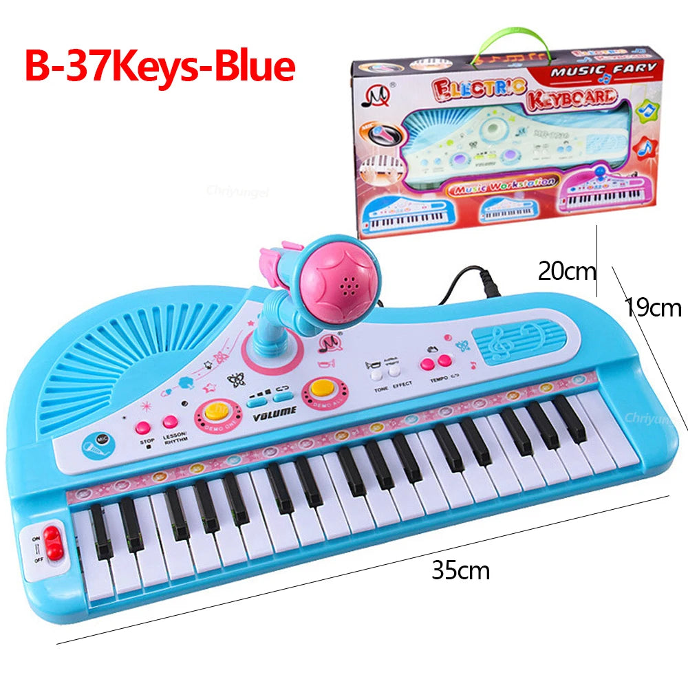 CowLost | product_id-37-key-kids-electronic-piano-keyboard-with-microphone-educational-toy-gift |26