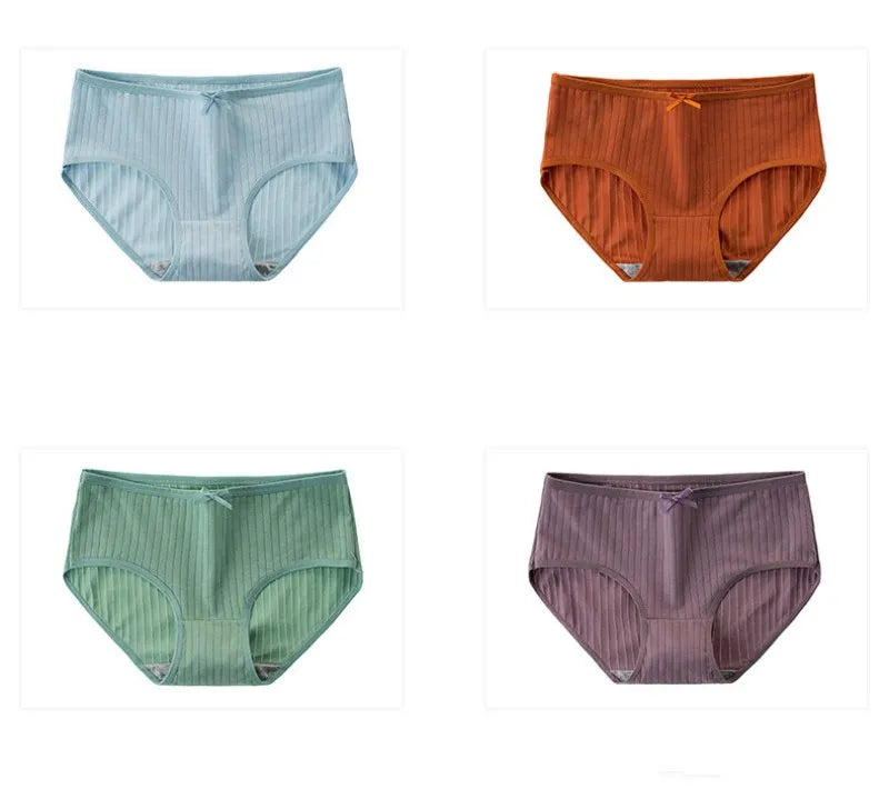 CowLost | product_id-3pcs-women-s-low-waist-breathable-cotton-solid-briefs |11