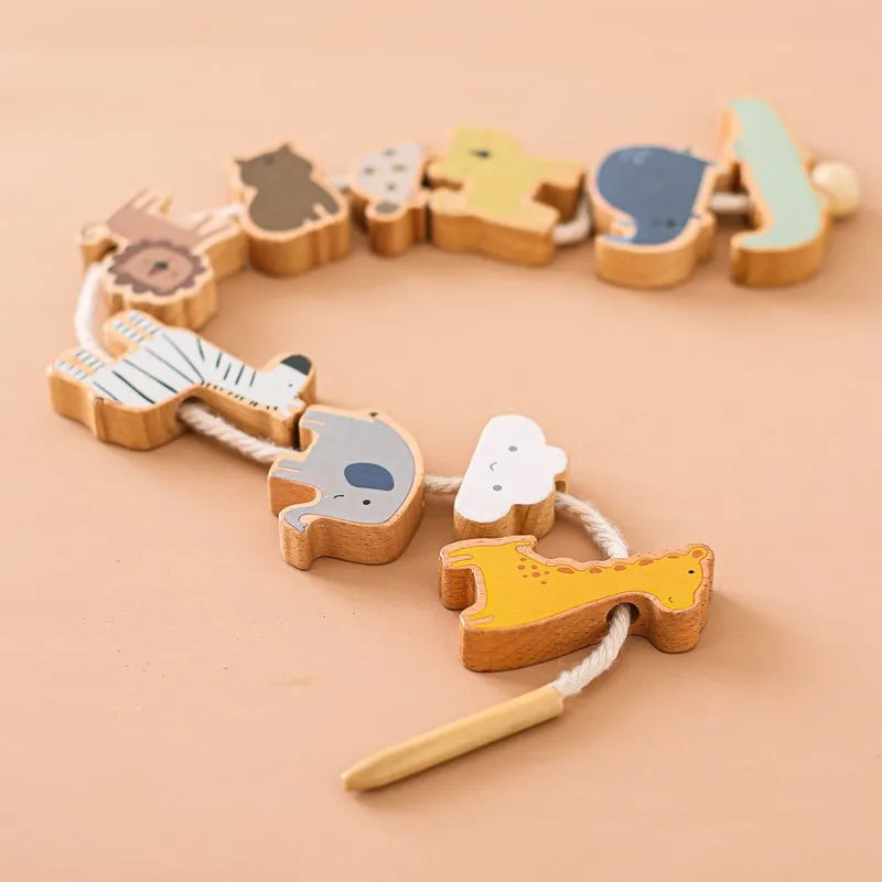 CowLost | baby-transport-accessories-baby-animal-montessori-threading-wooden-educational-toys-blocks |6