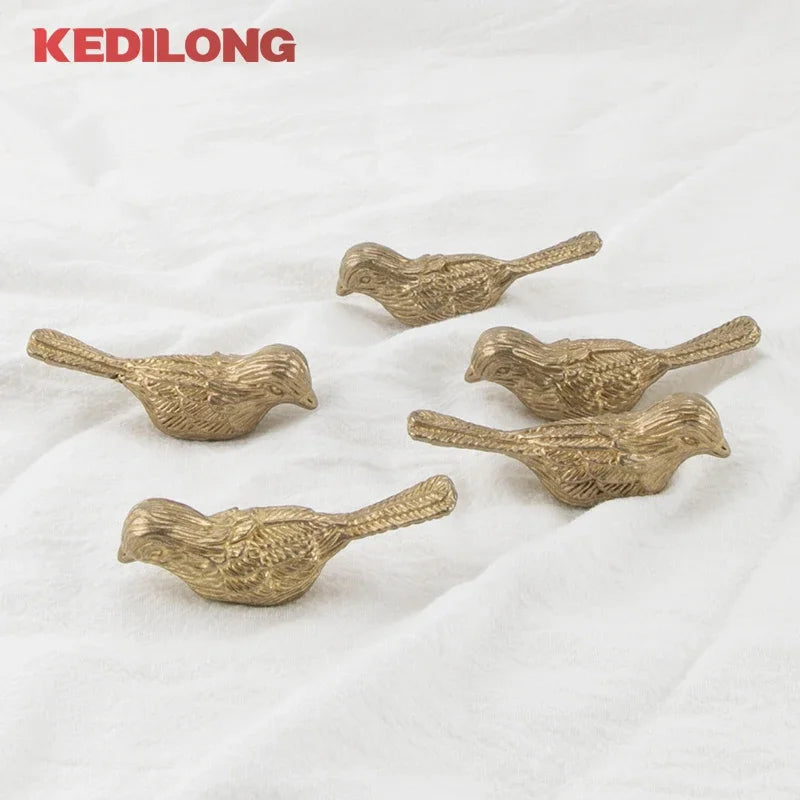 CowLost | kedlo-solid-brass-european-luxury-bird-drawer-knob-furniture |5