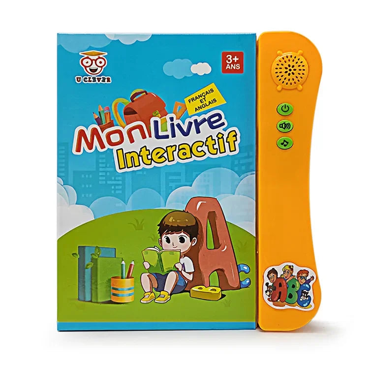 French-English Bilingual Children's Voice Reading Book Early Learning Toy