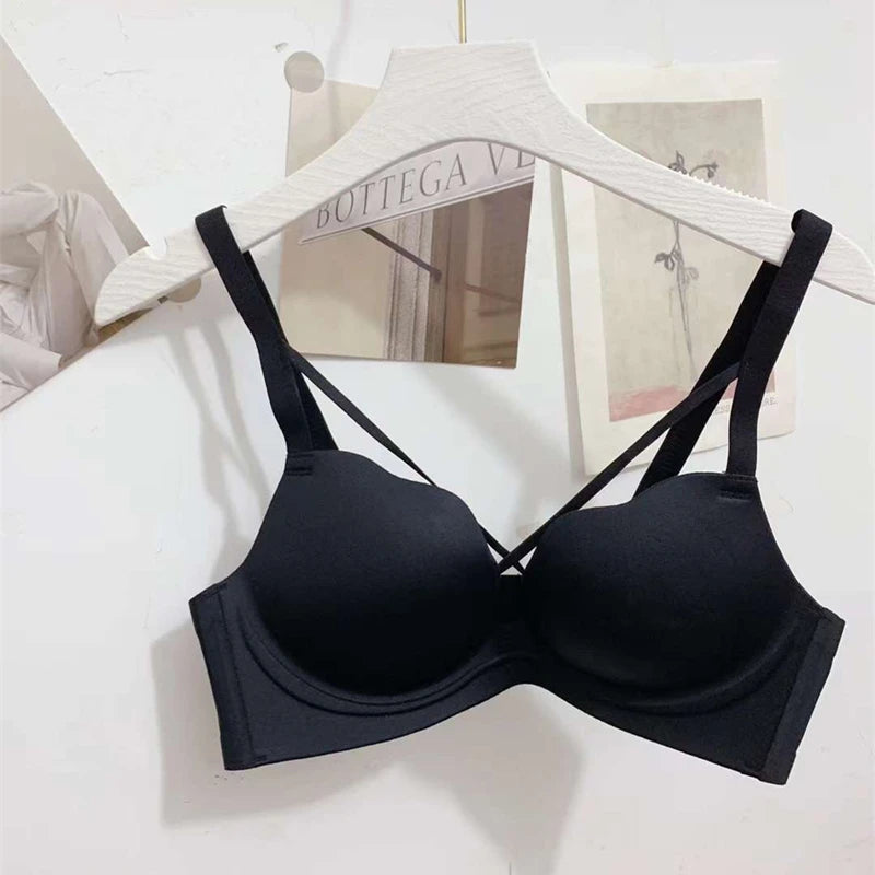 CowLost | product_id-womens-seamless-wire-free-cross-belt-breathable-summer-bra |6