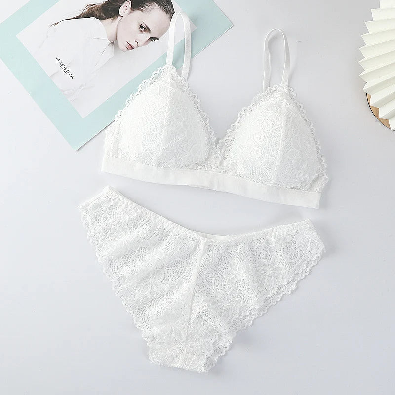 CowLost | product_id-women-lace-non-wire-push-up-bra-and-low-waist-panties-set-sexy-lingerie |21