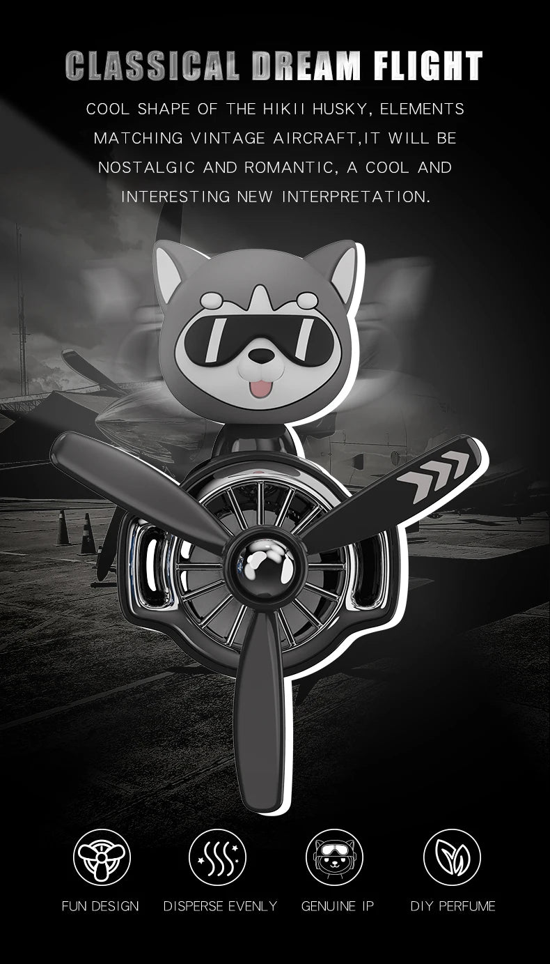 CowLost | product_id-no-perfume-diy-rotating-propeller-plane-dog-pilot-car-air-freshener-diffuser |12