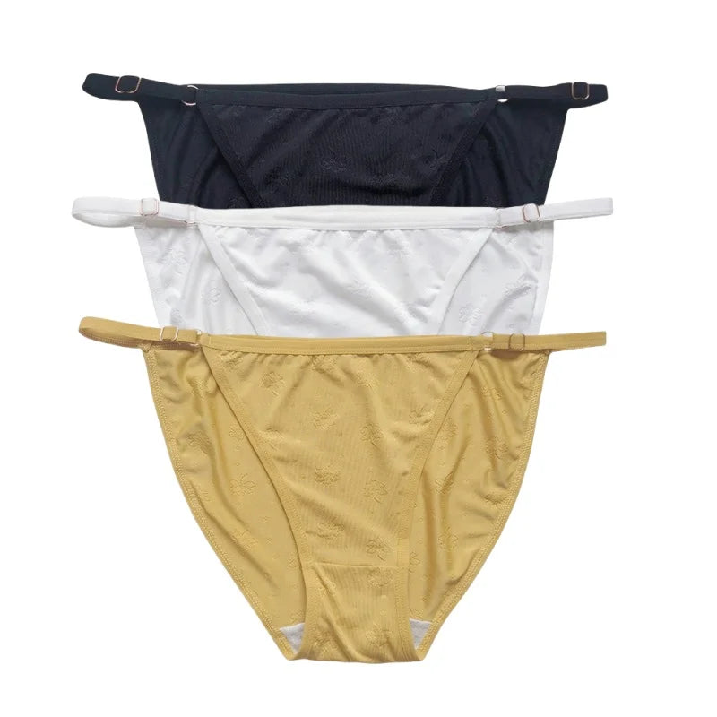 CowLost | product_id-3pcs-women-s-low-rise-ice-silk-brazilian-briefs-s-xl-solid-colors |18