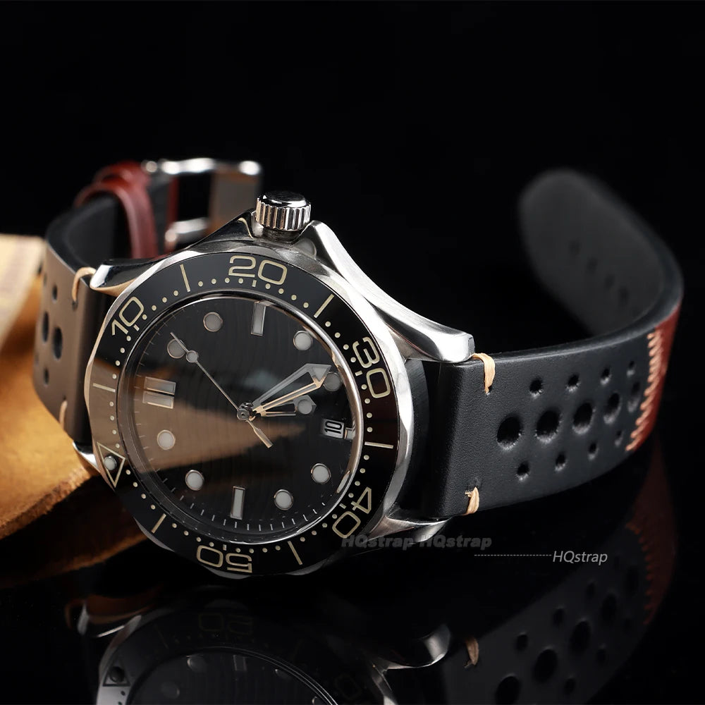 CowLost | product_id-breathable-genuine-cowhide-leather-20mm-watch-strap-for-seiko-unisex-with-stitching |6