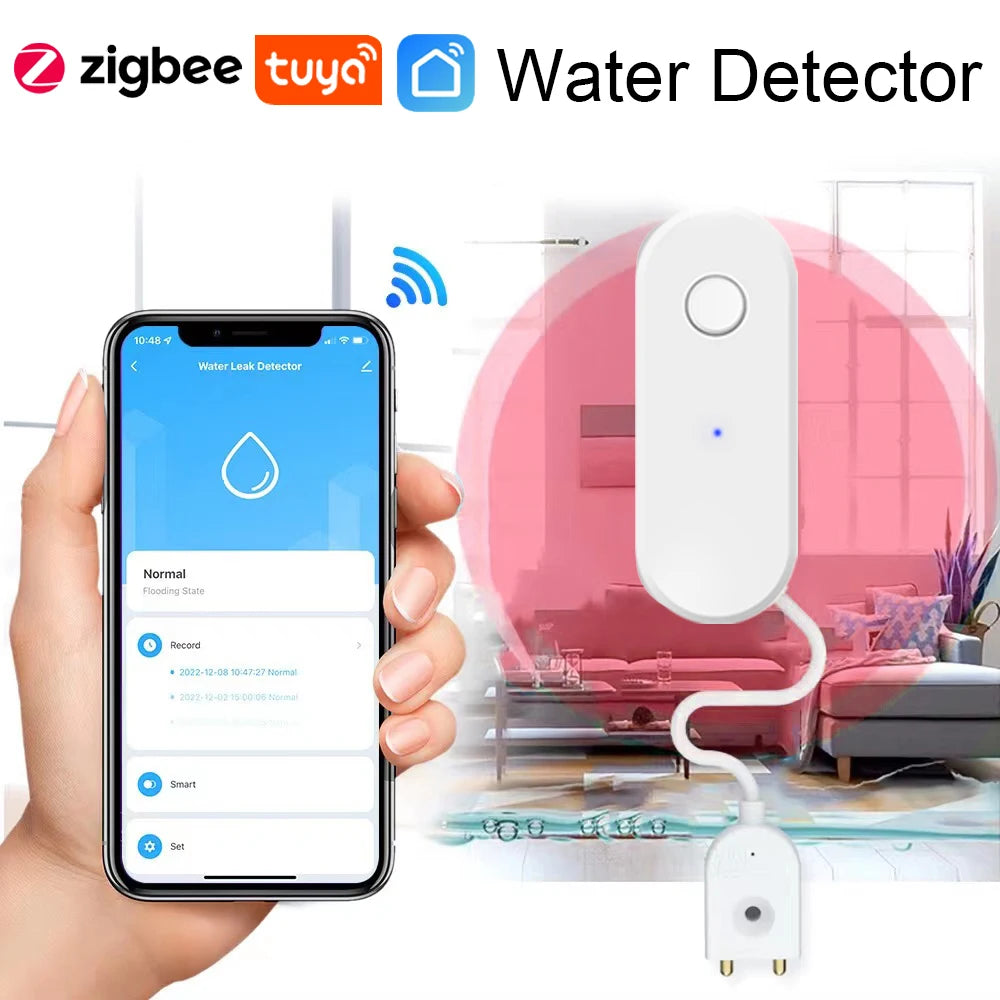 CowLost | tuya-zigbee-water-leak-detector-flood-sensor-water-tank |1