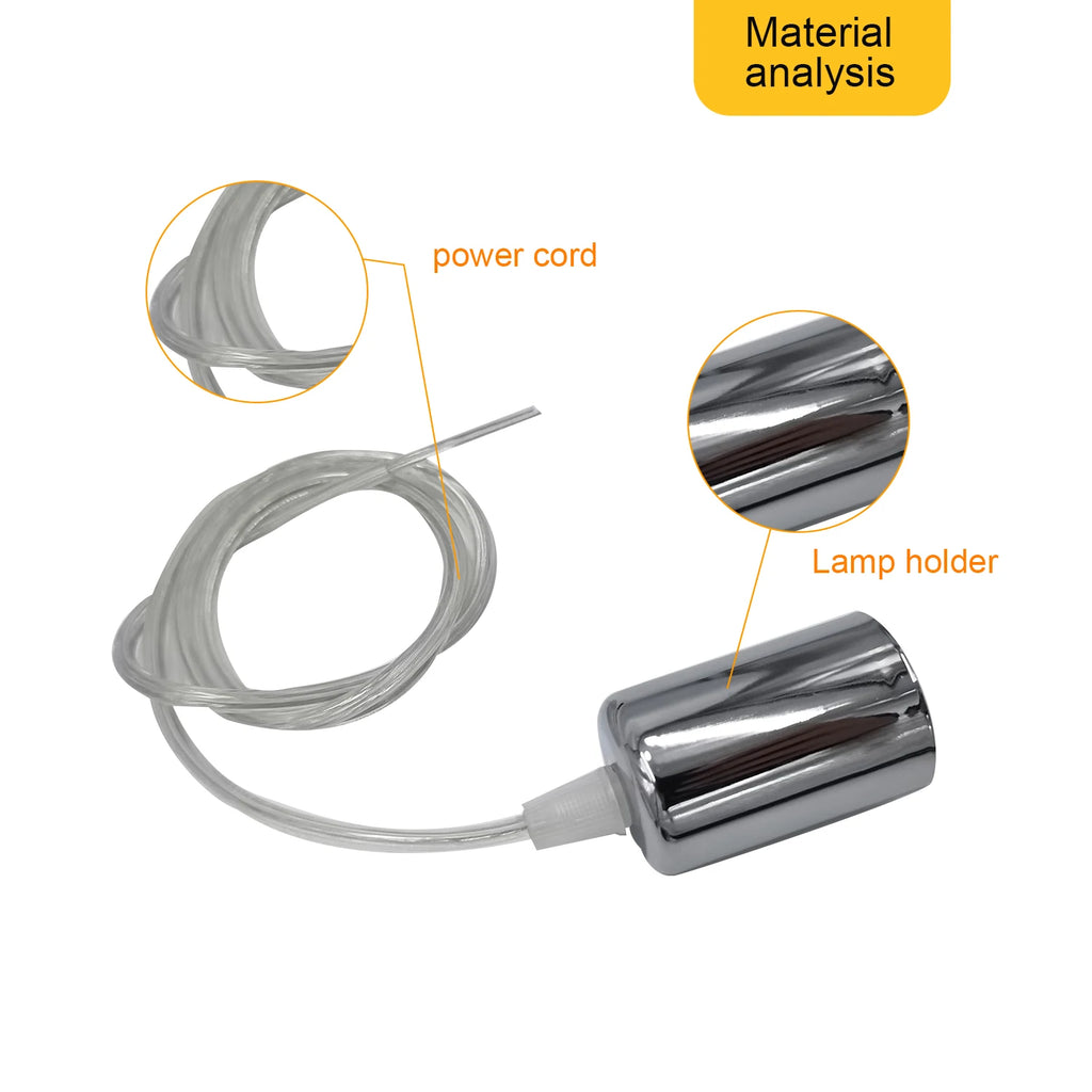 CowLost | product_id-0-5m-screw-type-e27-hanging-light-socket-holder-diy-retro-lighting-kit |5