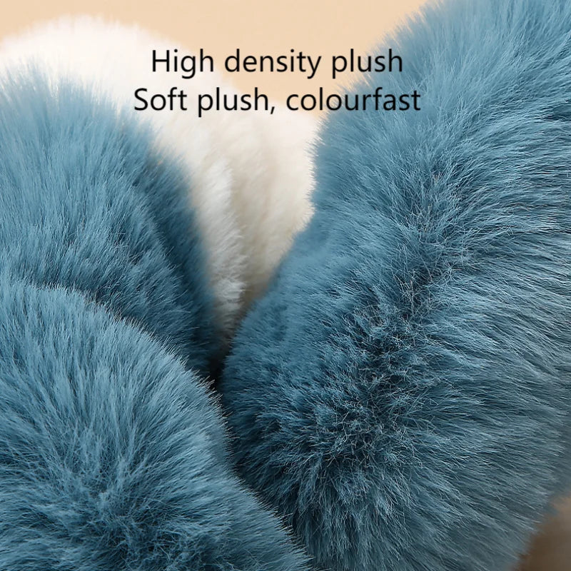 CowLost | soft-and-fluffy-otter-rabbit-plush-steering-wheel-cover-for-13-4-15-75-diameter-steering-wheels |2
