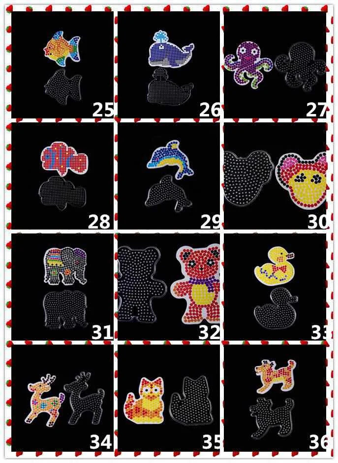 5mm Hama Beads Plastic Stencil Template for Perler DIY Pixel Beads Pegboard Puzzle