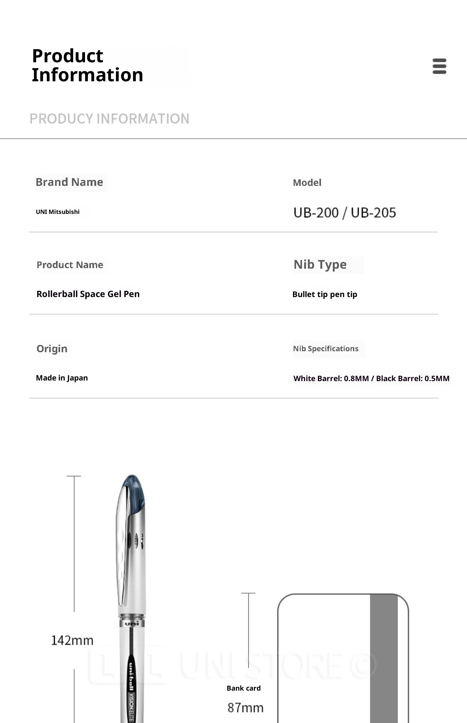 CowLost | product_id-uni-ball-ub-200-gel-pen-0-5-0-8mm-quick-drying-high-capacity-skip-free-writing |22