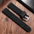 Extended Length Silicone Watchbands 22mm for Samsung Galaxy Watch & Seiko Men Sport