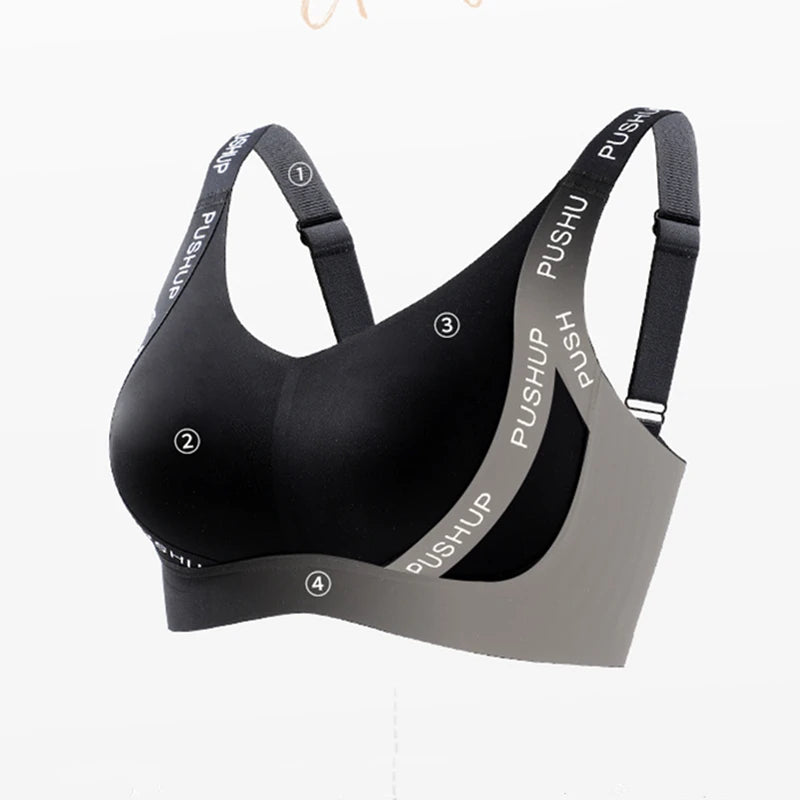 CowLost | product_id-large-size-wire-free-double-layer-pull-up-bra-with-soft-support-and-adjustable-straps |3