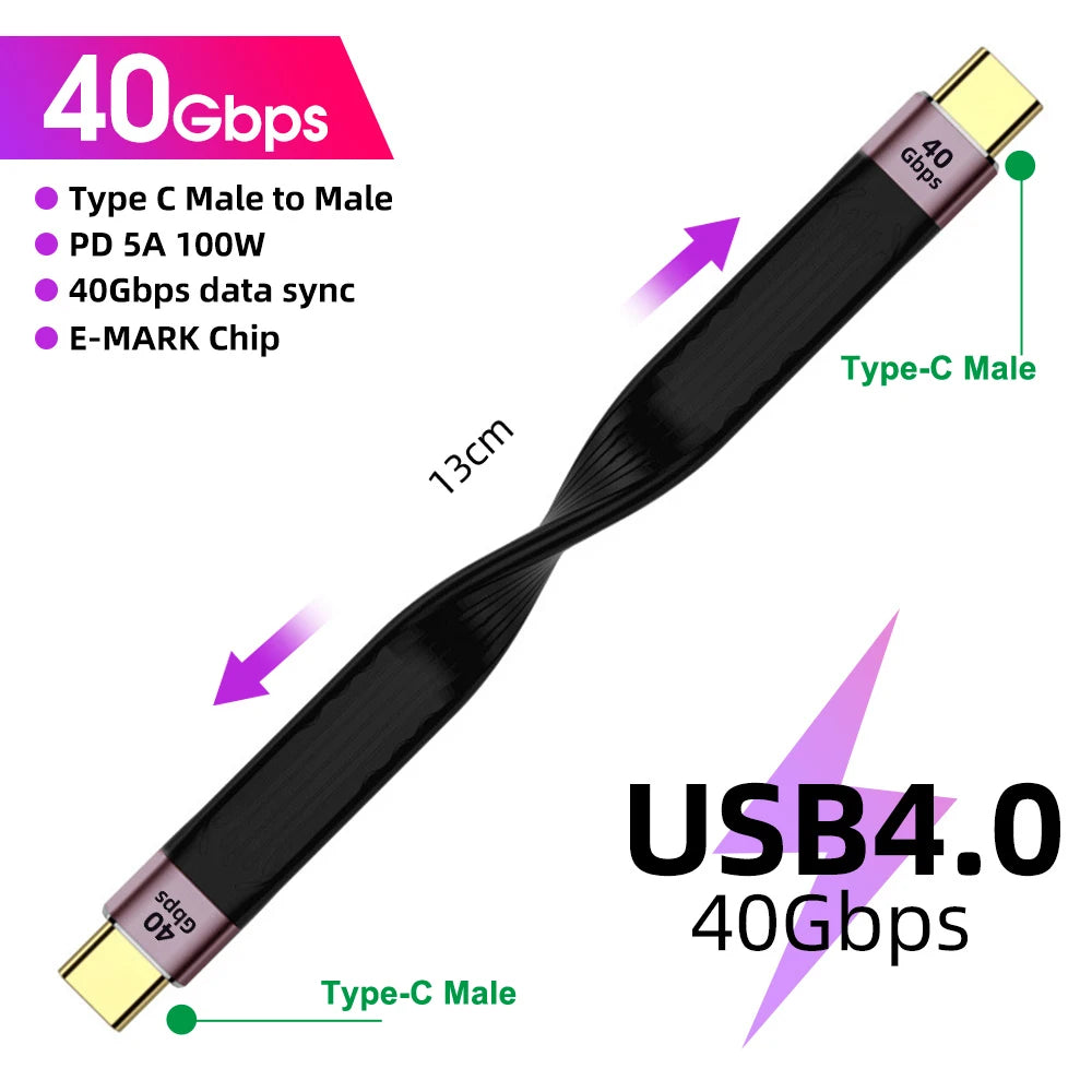CowLost | product_id-usb-3-1-4-0-type-c-to-type-c-cable-40gbps-100w-pd-5a-fast-charging-for-samsung-macbook-hard-drive-power-bank |20