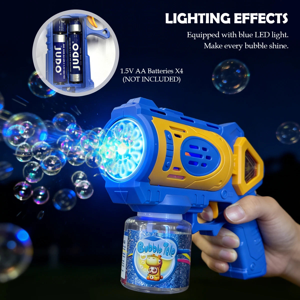 CowLost | product_id-electric-bubble-gun-toy-with-led-light-for-kids-outdoor-summer-game-no-bubble-liquid |5