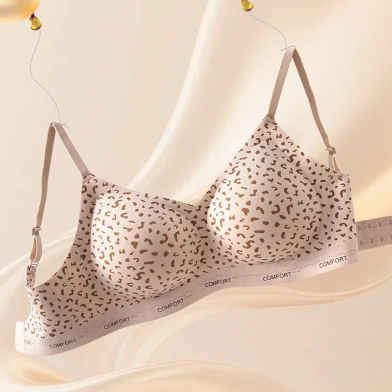 CowLost | product_id-leopard-print-wireless-push-up-bra-with-stylish-back-for-women |4