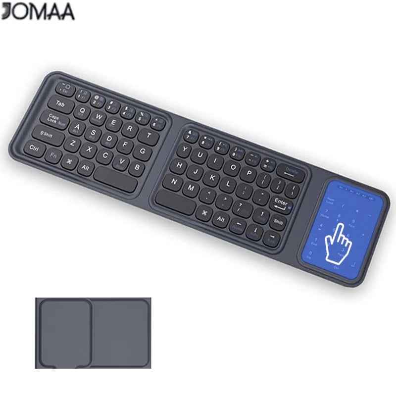 CowLost | product_id-jomaa-tri-fold-bluetooth-keyboard-with-pu-leather-cover-3-device-wireless-connection-for-tablet-phone-laptop |7