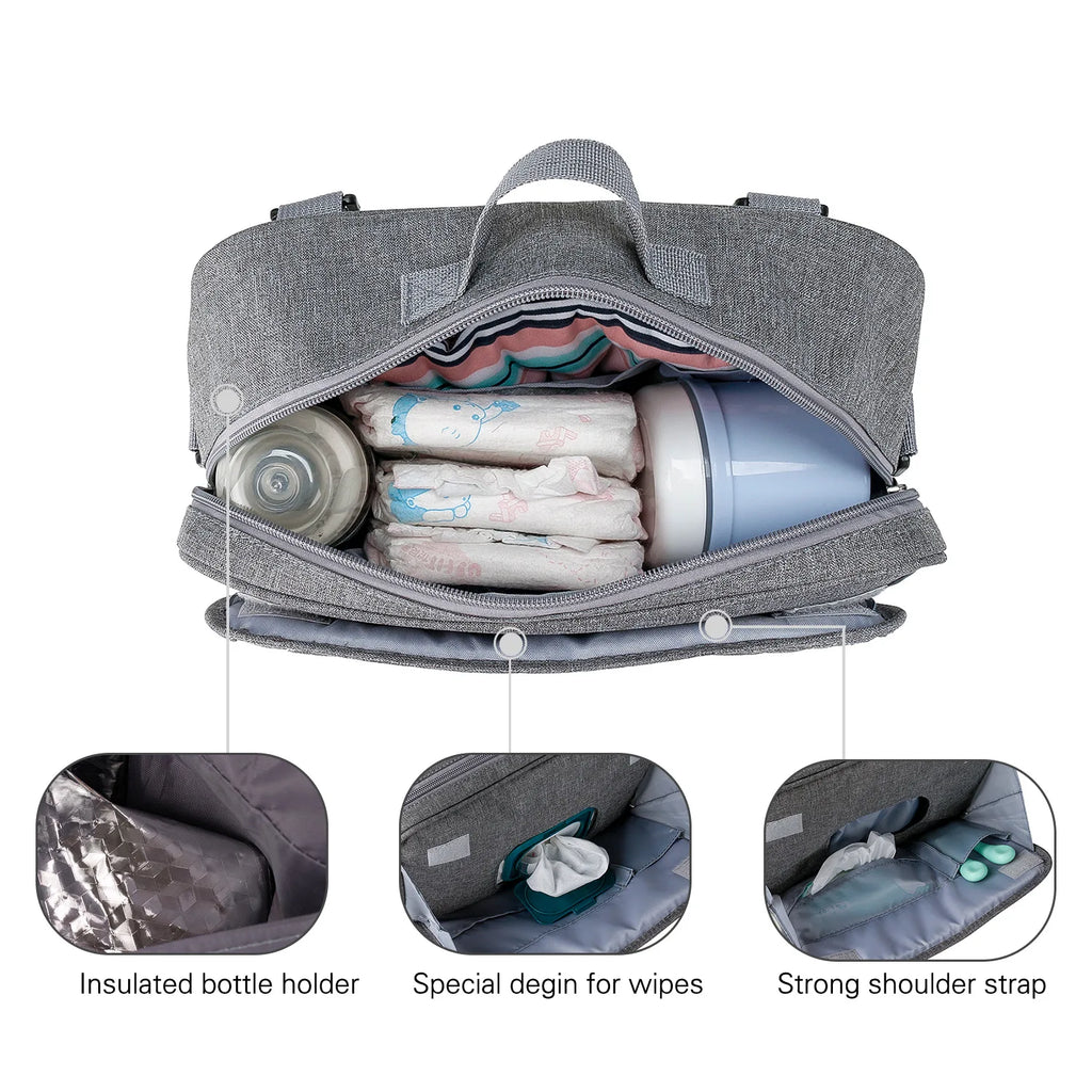 CowLost | baby-diaper-bag-for-stroller-storage-wet-dry |6