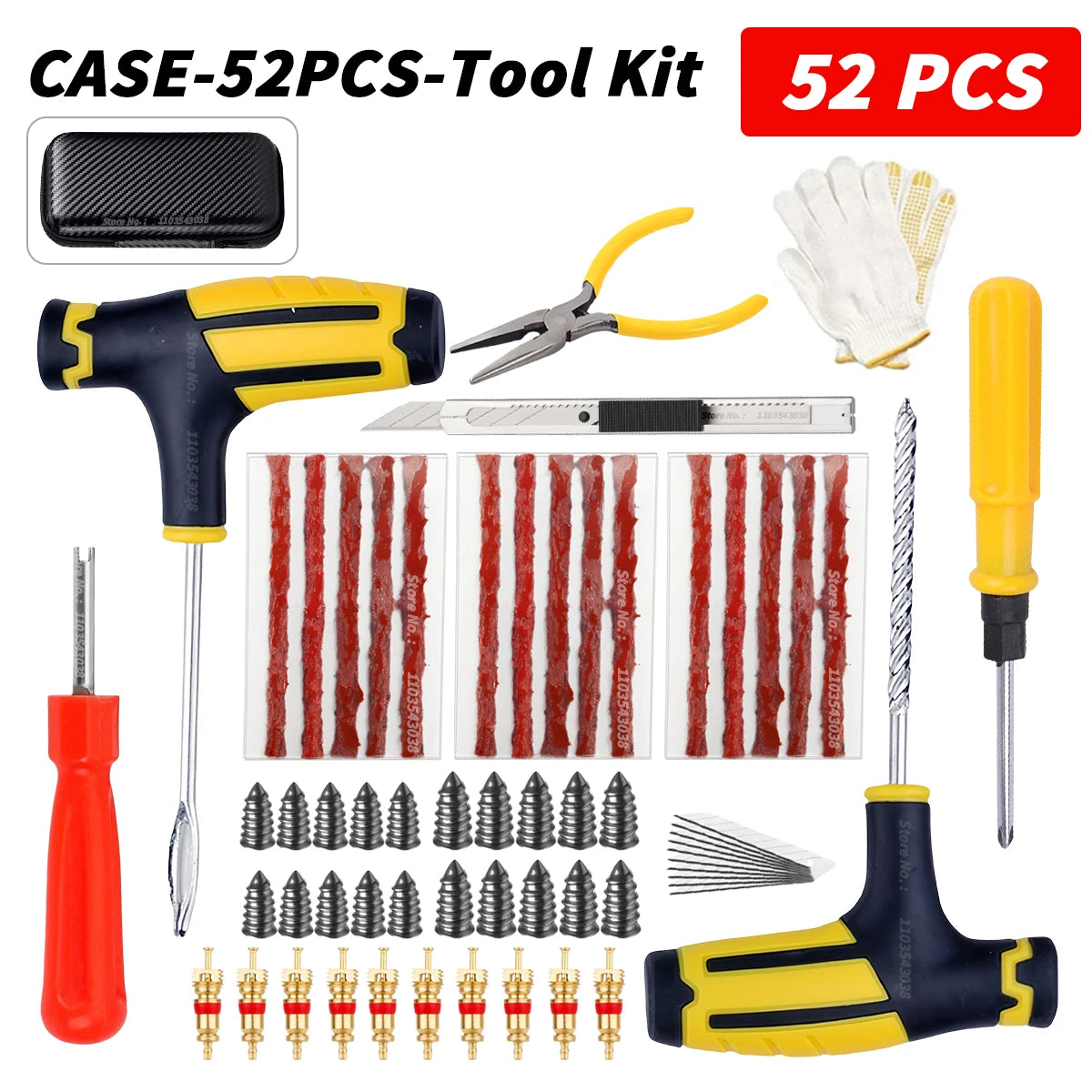 CowLost | car-tire-repair-kit-puncture-plug-tools |11