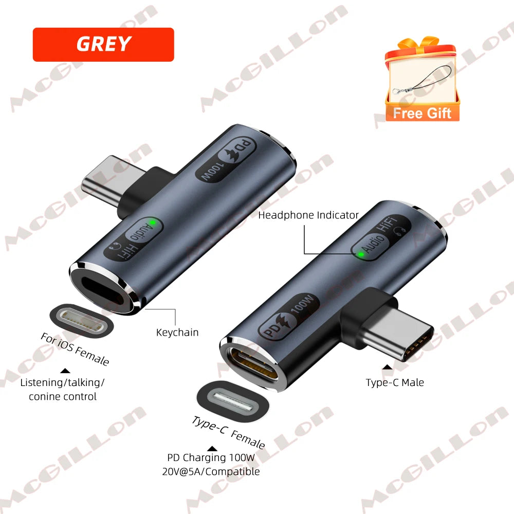 CowLost | product_id-2-in-1-usb-c-to-type-c-headphone-100w-pd-charging-adapter-for-iphone-ipad-hifi-audio |8