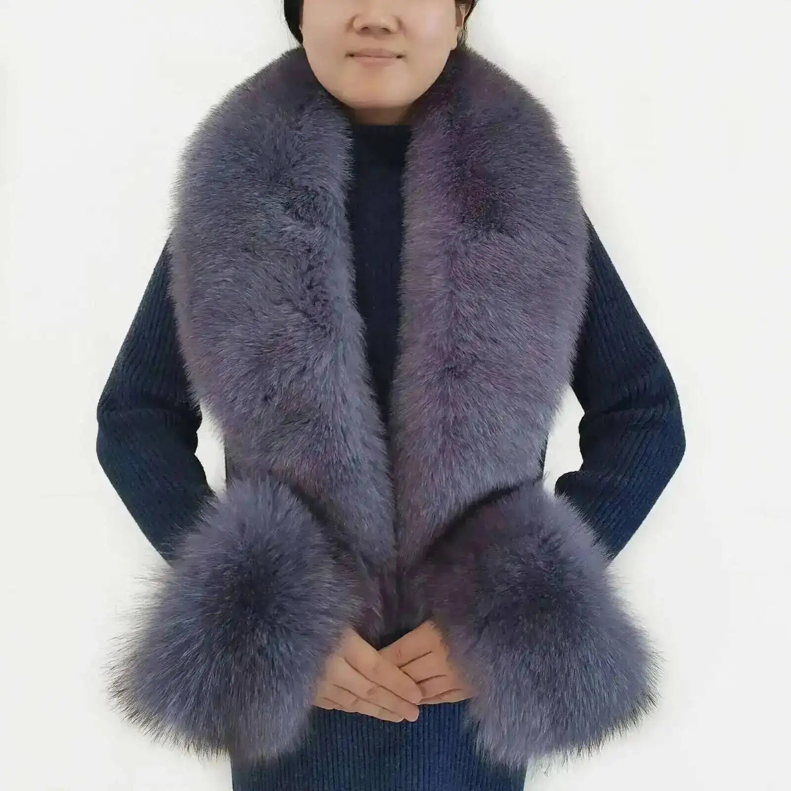 CowLost | winter-natural-fox-fur-scarf-and-cuff-set |36