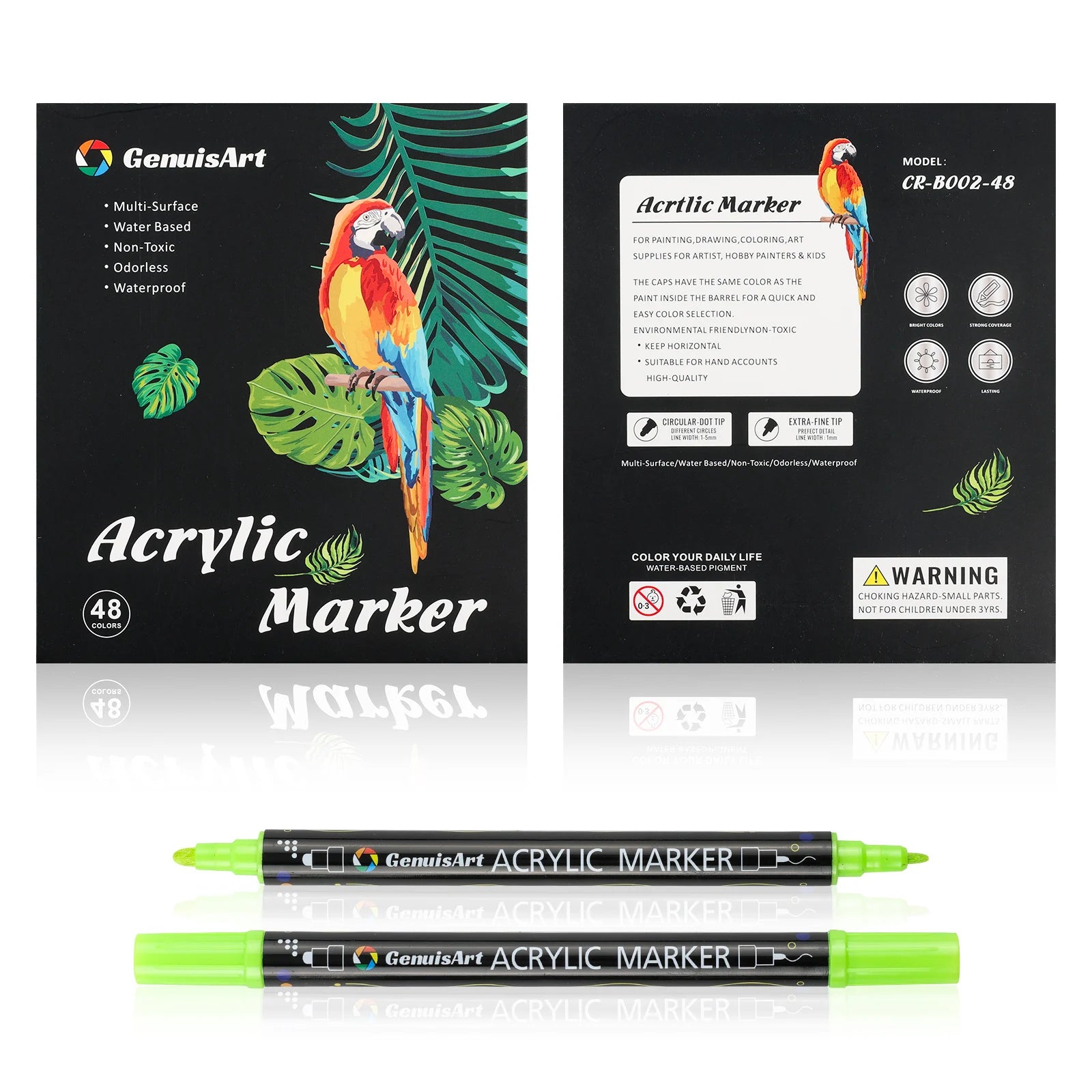 CowLost | product_id-dual-tip-acrylic-paint-pens-markers-12-80-colors-for-wood-rocks-canvas-glass-ceramic-diy-graffiti |13