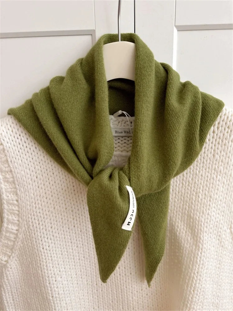 CowLost | british-korean-triangle-scarf-niche-wool-triangular |54