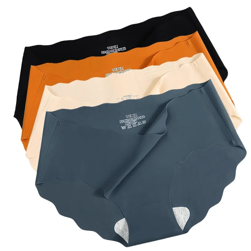 CowLost | product_id-3pcs-seamless-ice-silk-low-waist-womens-briefs-m-xl-invisible-underwear |2