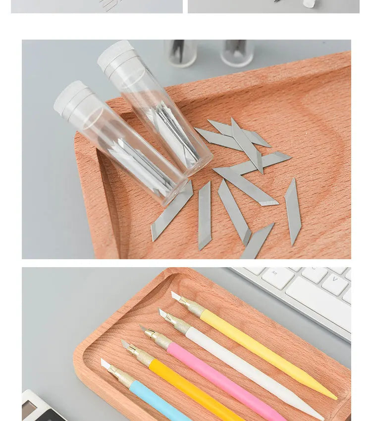 CowLost | product_id-junesix-801-carving-knife-with-10-blades-9-colors-diy-engrave-pen-art-supplies |11