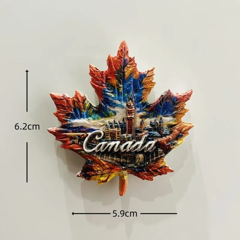CowLost | product_id-canada-vancouver-lions-gate-bridge-3d-resin-maple-leaf-fridge-magnet-souvenir |4