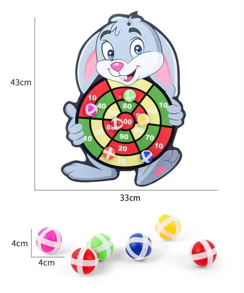 Kids Educational Sticky Ball Dart Board Montessori Indoor Sports Toy Gift